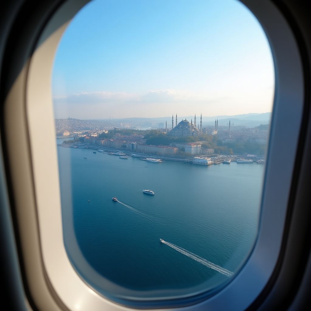 İstanbul Boğazı Üzerinde Uçuş